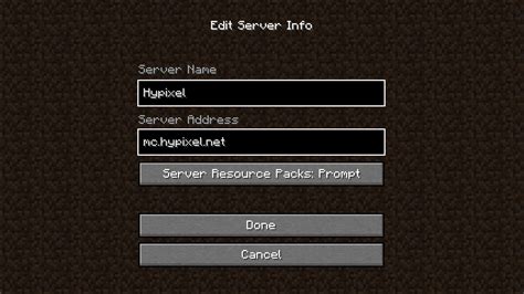 Hypixel Server .